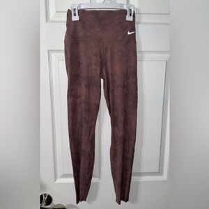 Nike Suede-Look Brown Leggings